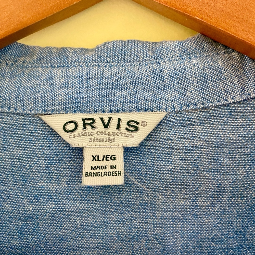 Orvis Linen Blend Button Down - Picture 6 of 10